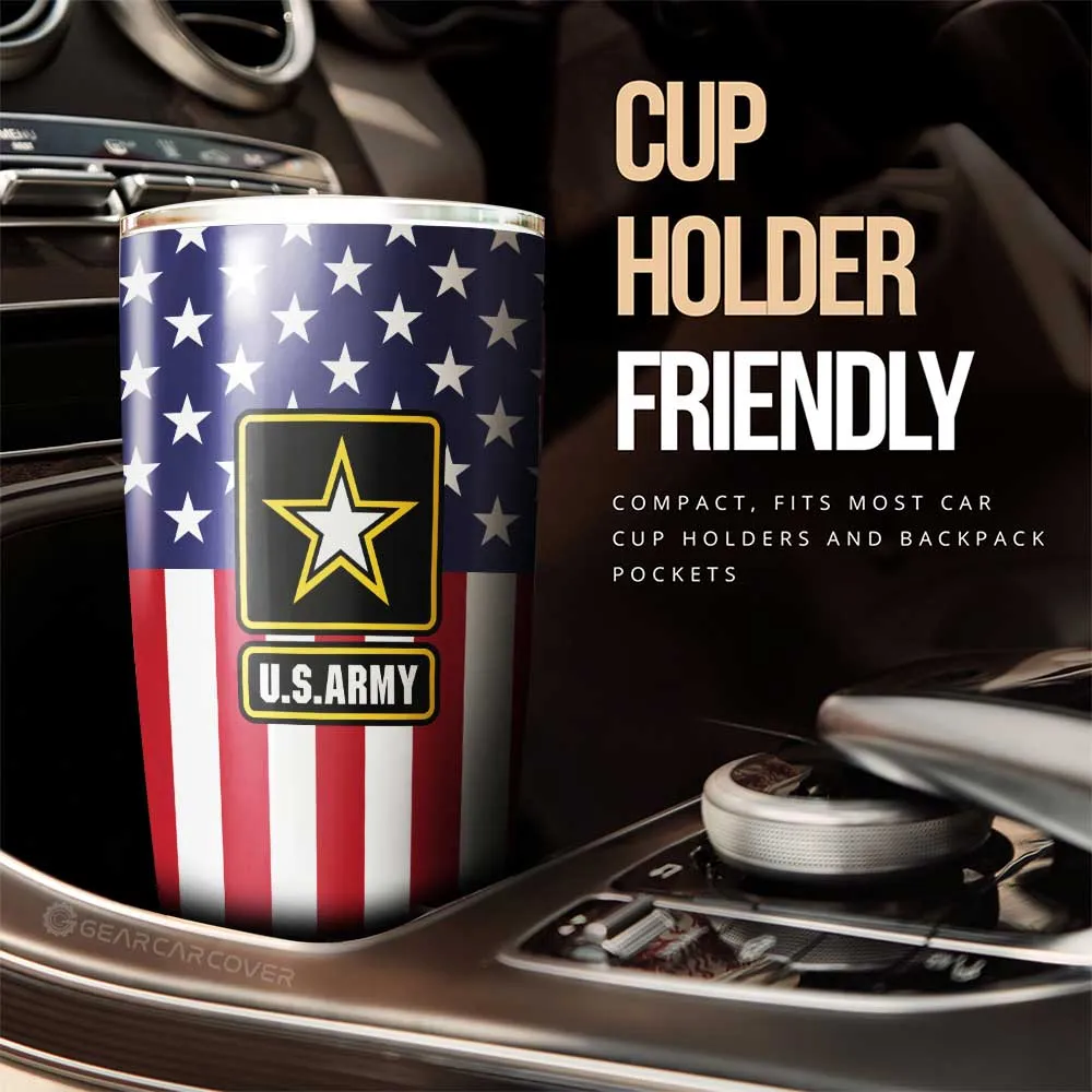 American Flag Military Army Tumbler Cup Custom Car Interior Accessories