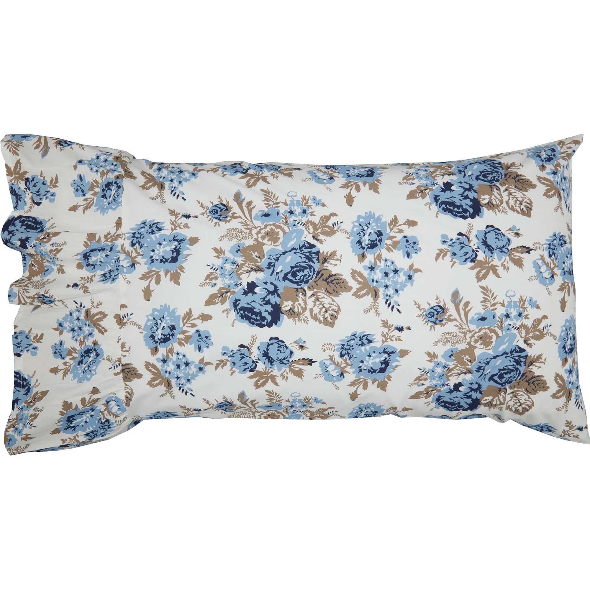 Annie Floral Ruffled Pillow Case Set of 2