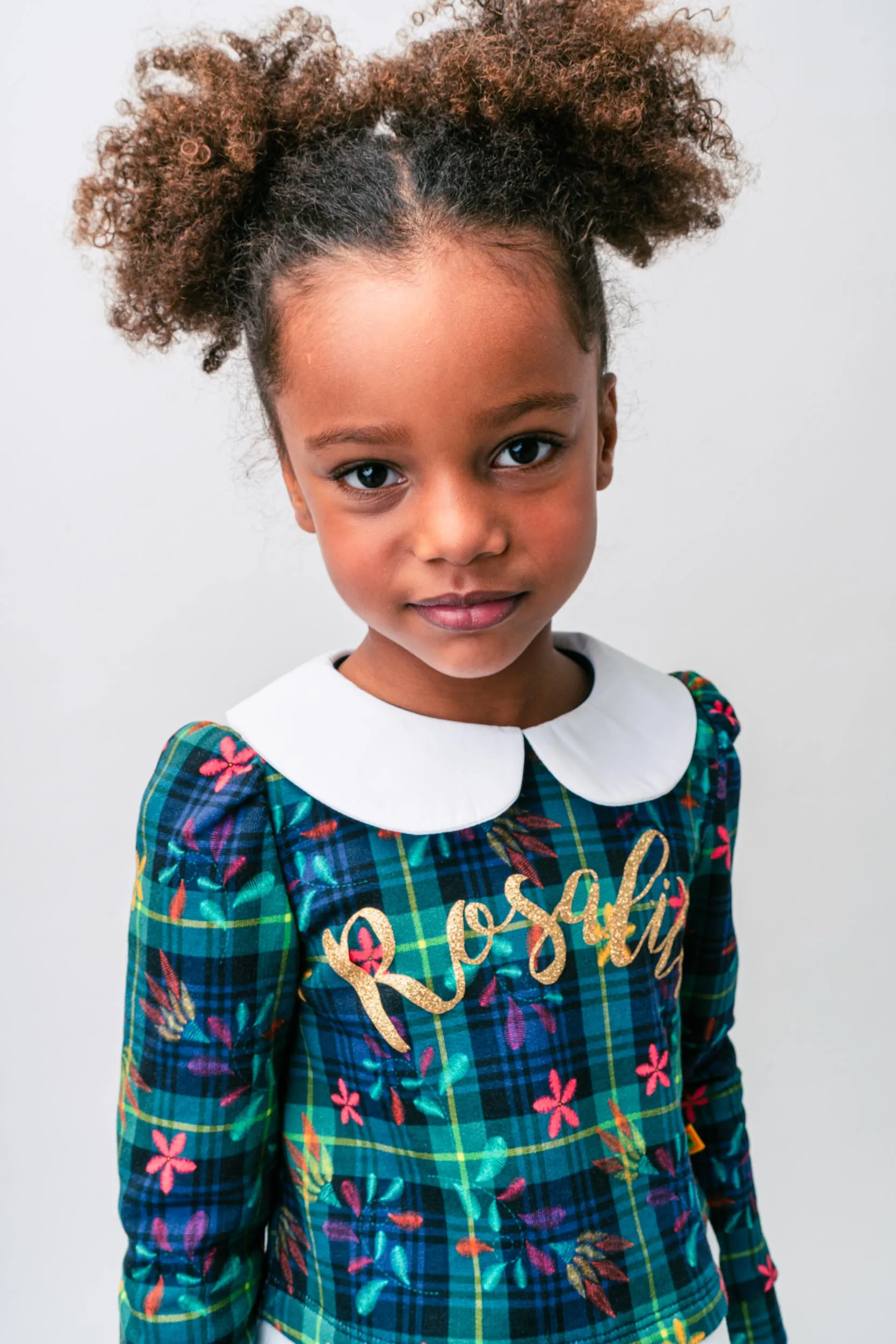 AW21 Rosalita Girls Mosby Green Tartan Leggings Set