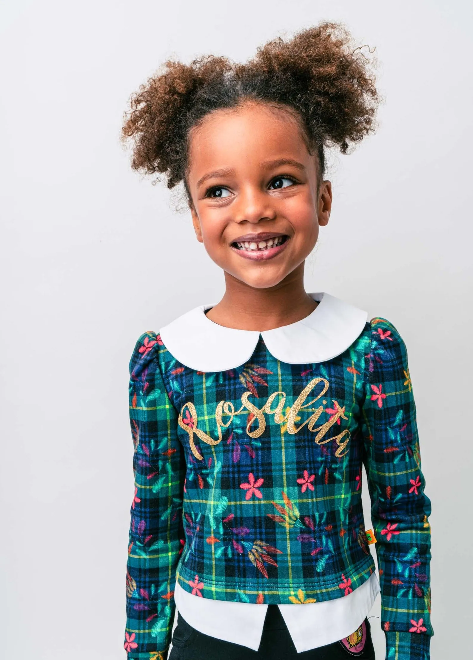AW21 Rosalita Girls Mosby Green Tartan Leggings Set