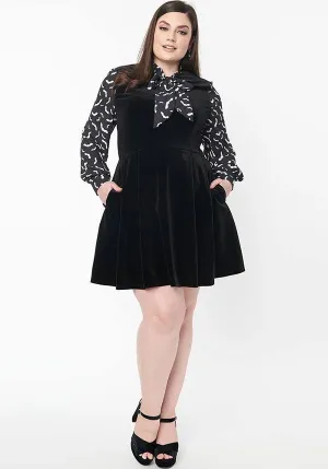 Bat [Black] | VELVET DRESS**