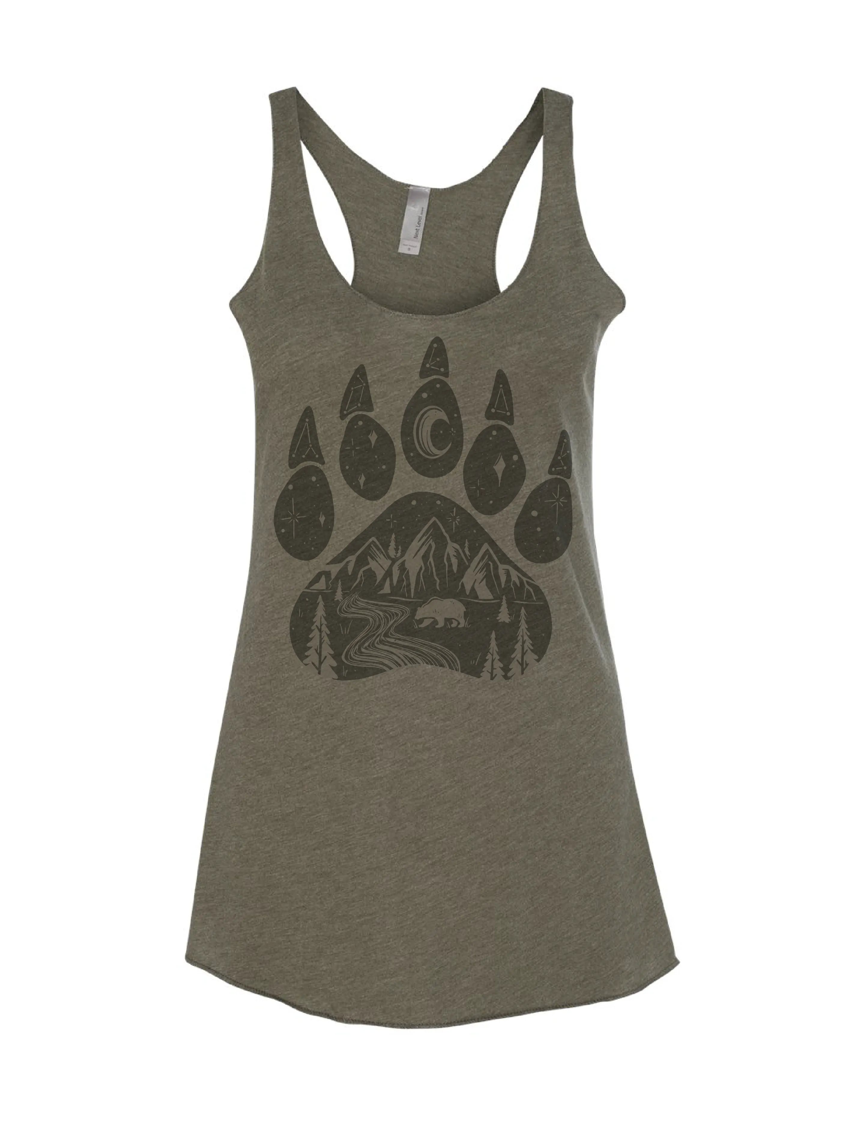 Bear Paw · Tonal · Racerback Tank