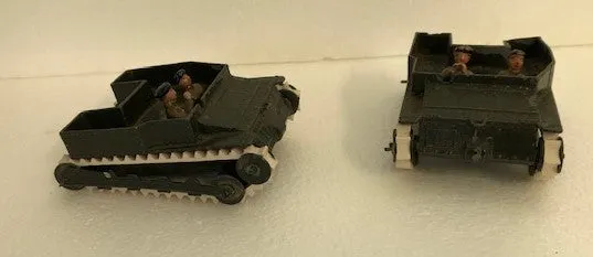 Britains vintage toy Carden Loyd Tankette tracks Model 1203A :  3/16" x 6.5" White rubber