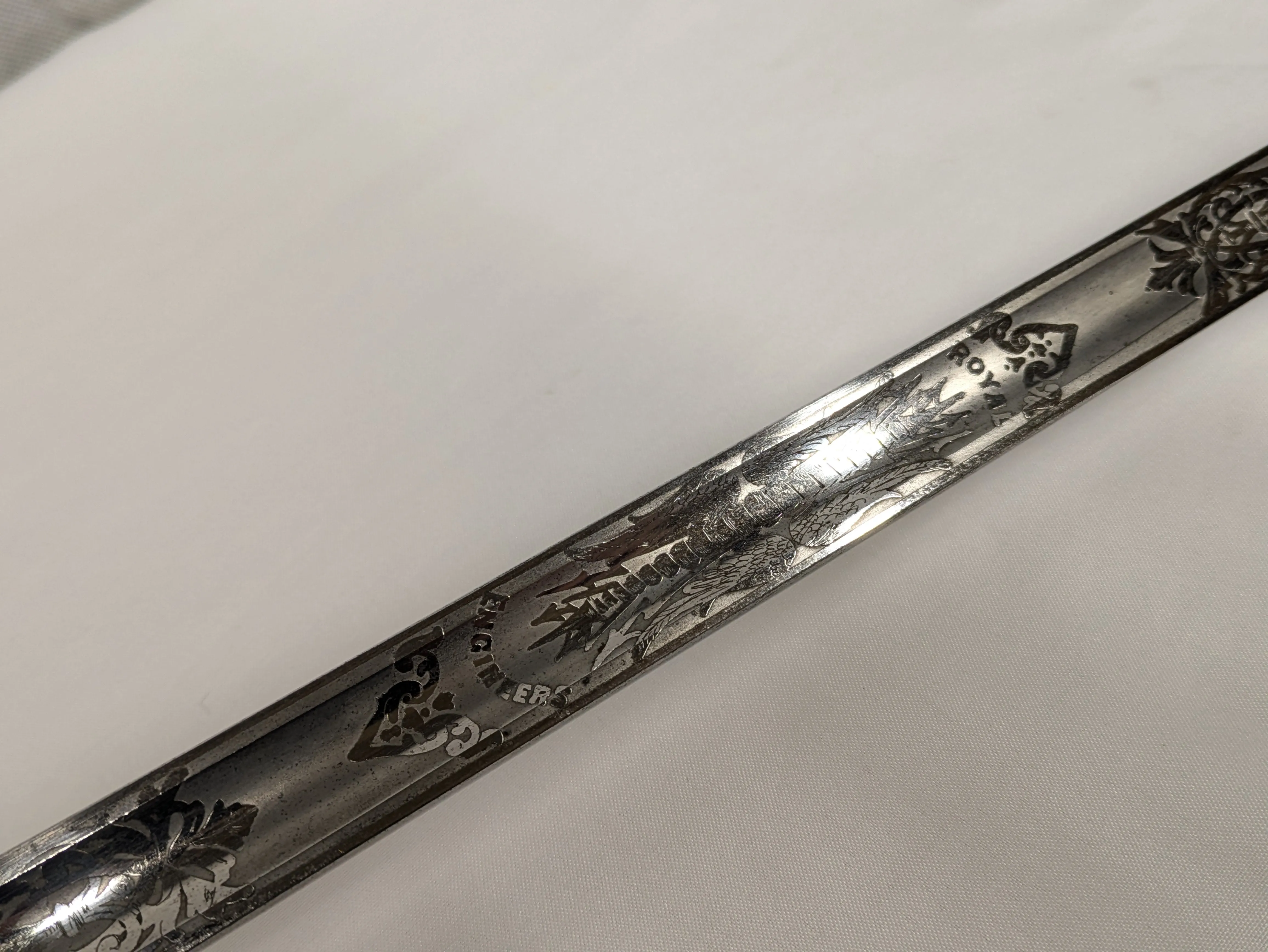 British 1897 Pattern Royal Engineers Officers Sword - J. Daniels & Co 425EG/2