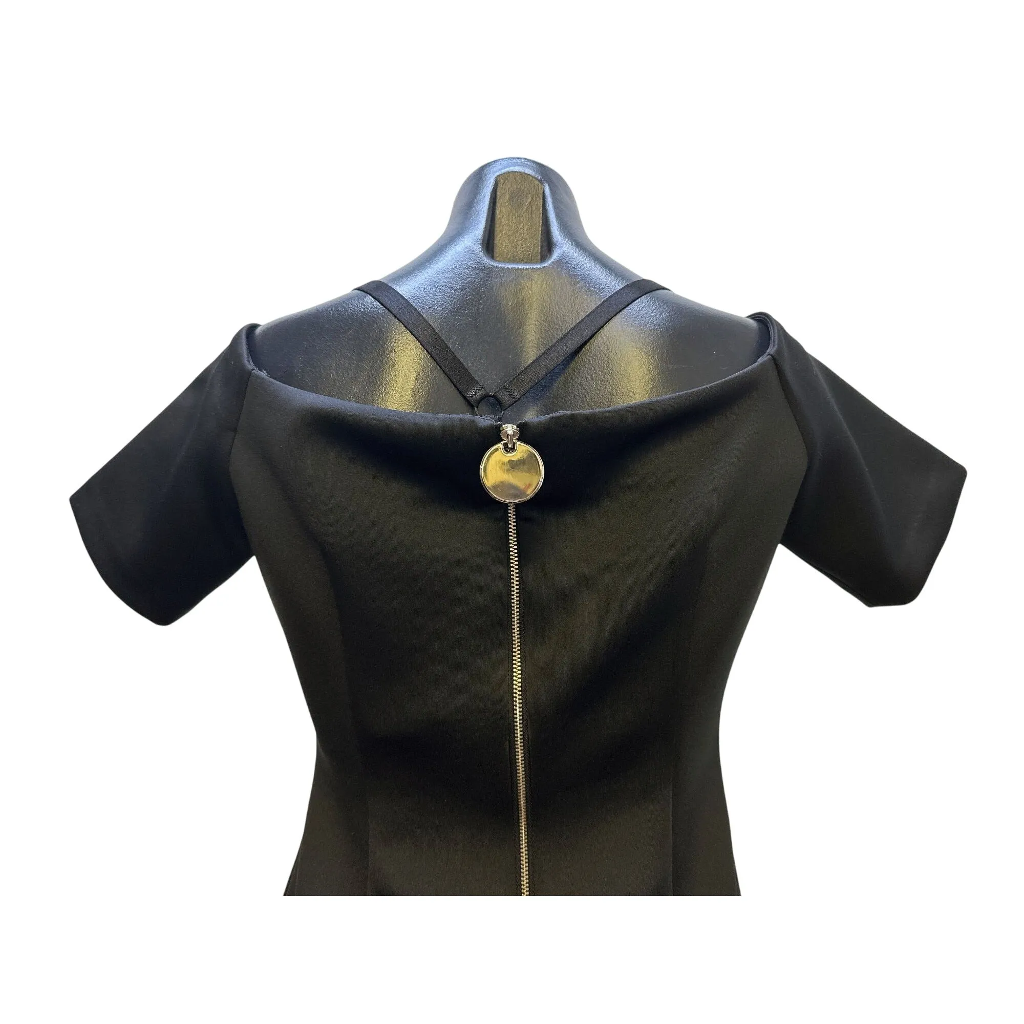 Calvin Klein Black Short-Sleeve Sheath Dress Size 6