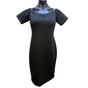 Calvin Klein Black Short-Sleeve Sheath Dress Size 6