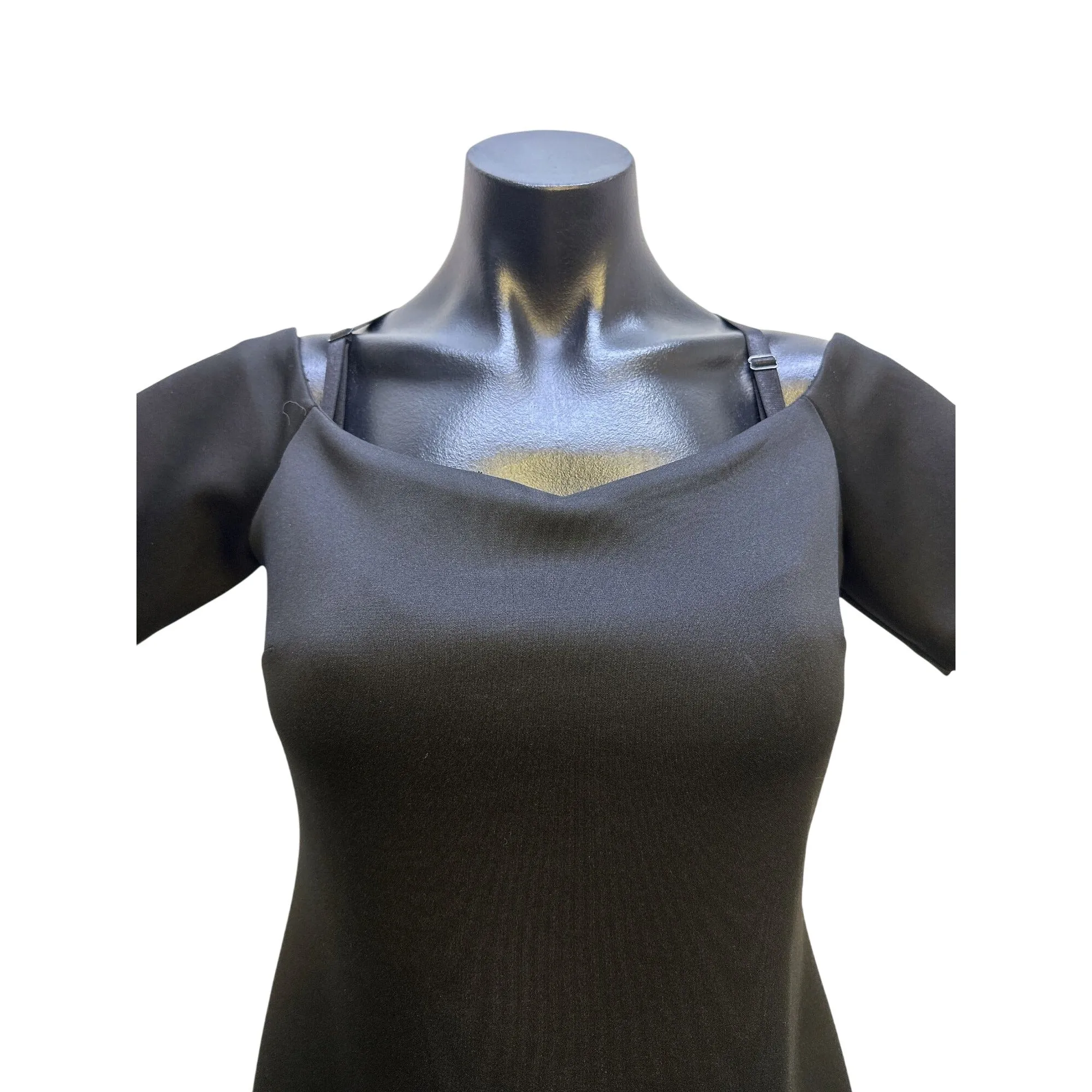Calvin Klein Black Short-Sleeve Sheath Dress Size 6