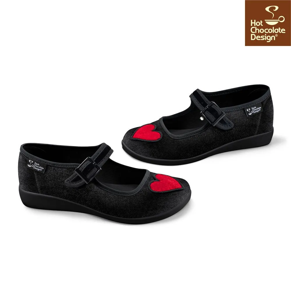 Chocolaticas® VELVET HEART Women's Mary Jane Flat