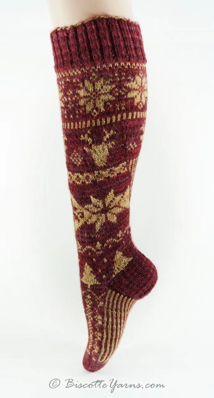 Christmas Socks Free Fairisle Pattern