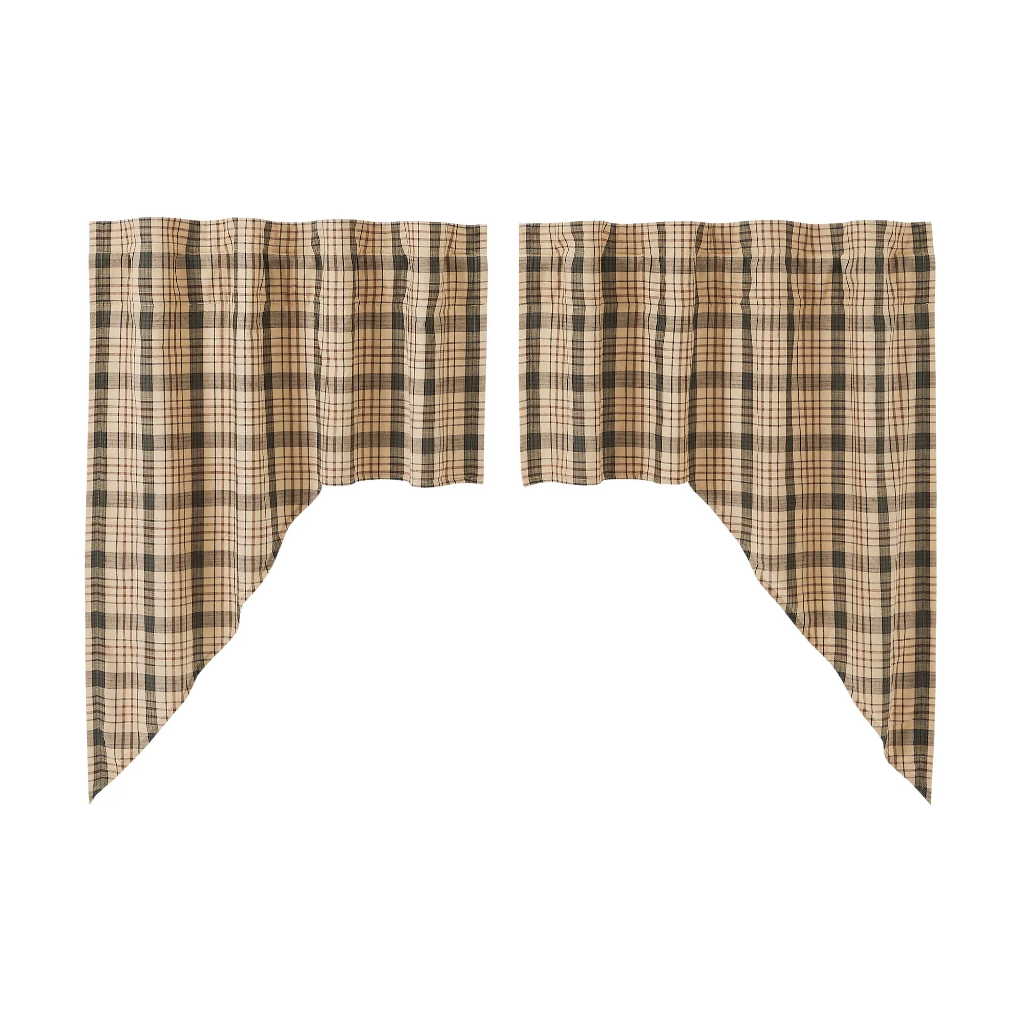 Cider Mill Plaid Swag Set of 2