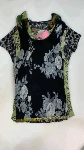 Crushed Y2K Printed Tops (SR-293)