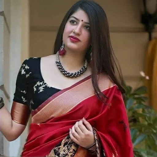Elegant Red Soft Banarasi Silk Saree With Sensational Blouse Piece