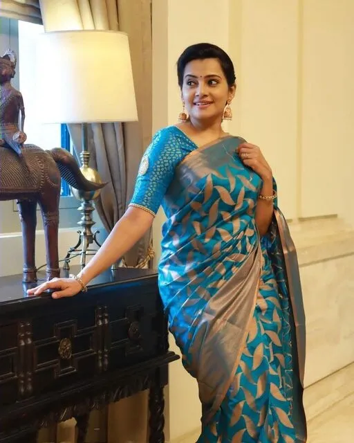 Ephemeral Firozi Soft Banarasi Silk Saree With Unique Blouse Piece