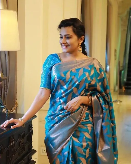 Ephemeral Firozi Soft Banarasi Silk Saree With Unique Blouse Piece