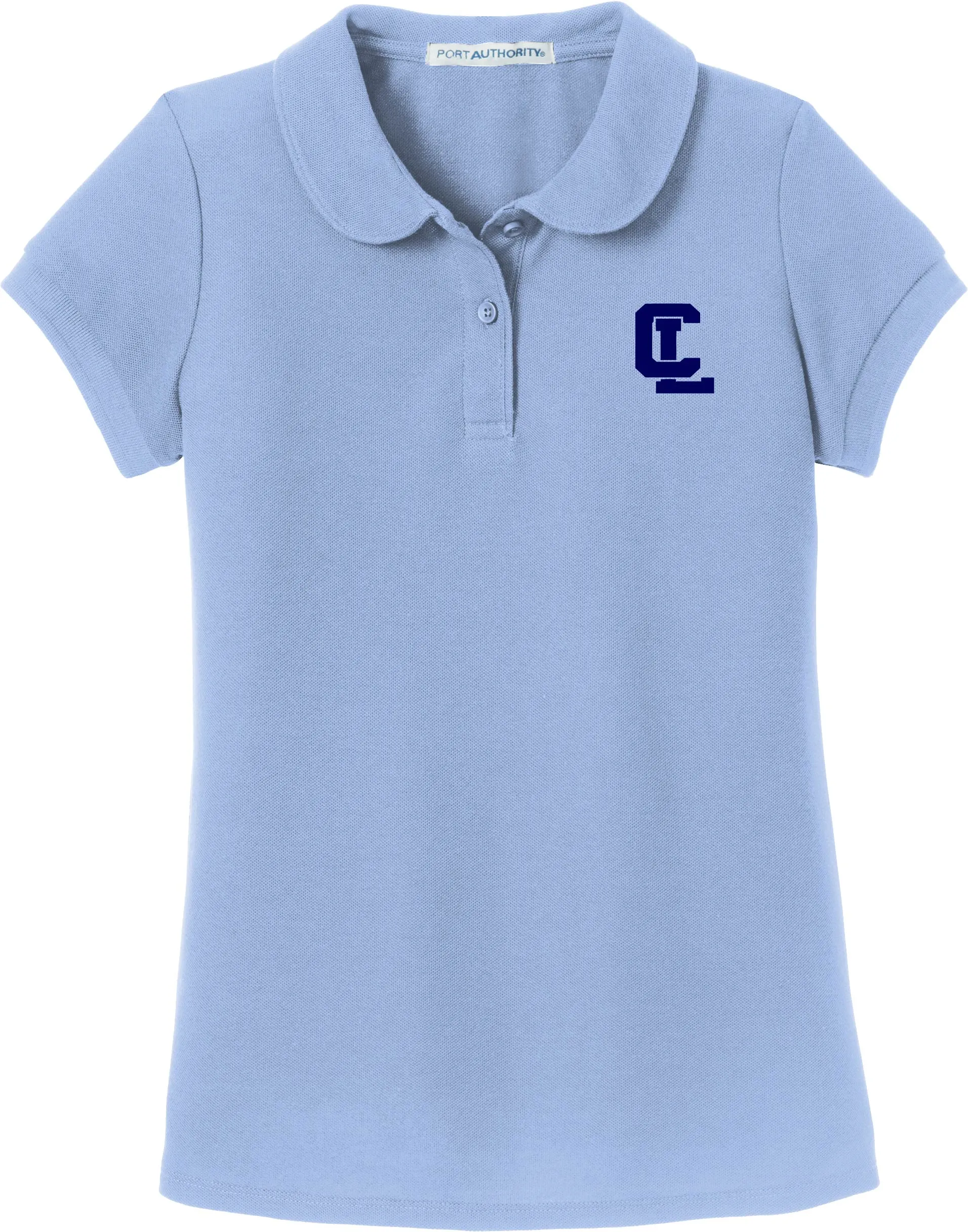 Girls Polo with Navy CL