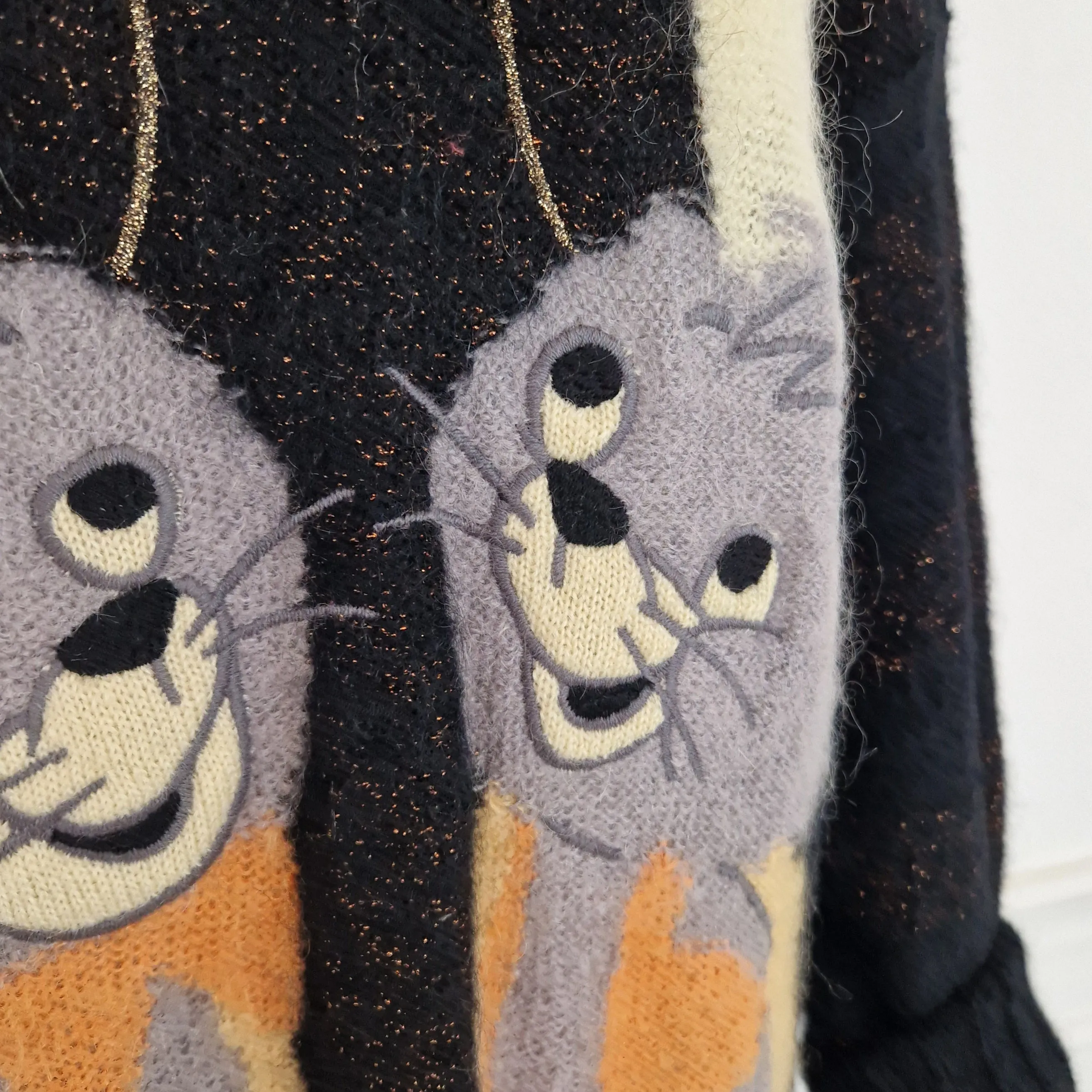 Jc de Castelbajac | Maxi maglione Pixie e Dixie 1995