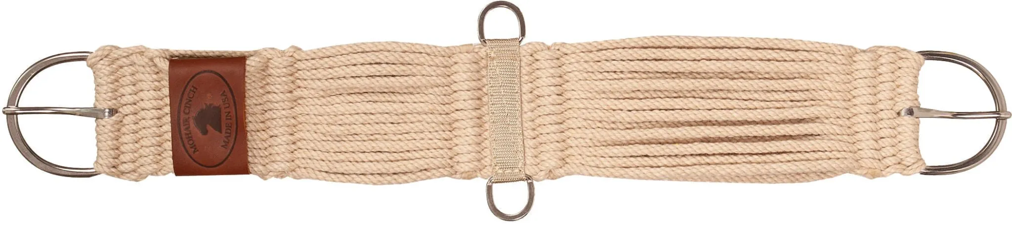 Jeffers 27-Strand Mohair Cinch, Tan
