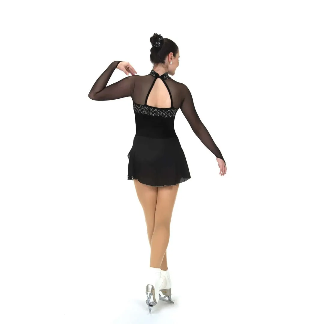 Jerry's Girl's 596 Crystal Fanfare Figure Skating Dress