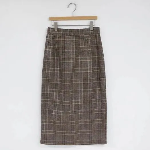 Jupe Coréenne Plaid