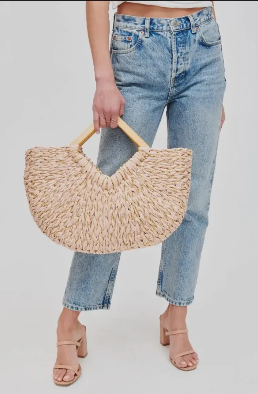 Kehlani Tote With Wooden Handles