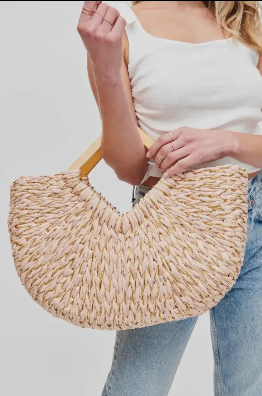 Kehlani Tote With Wooden Handles