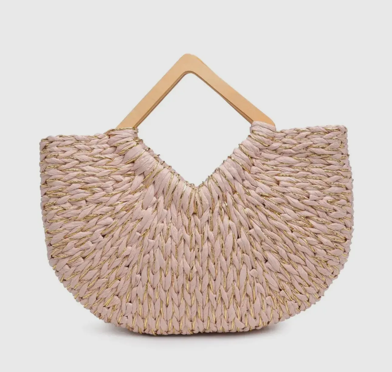 Kehlani Tote With Wooden Handles