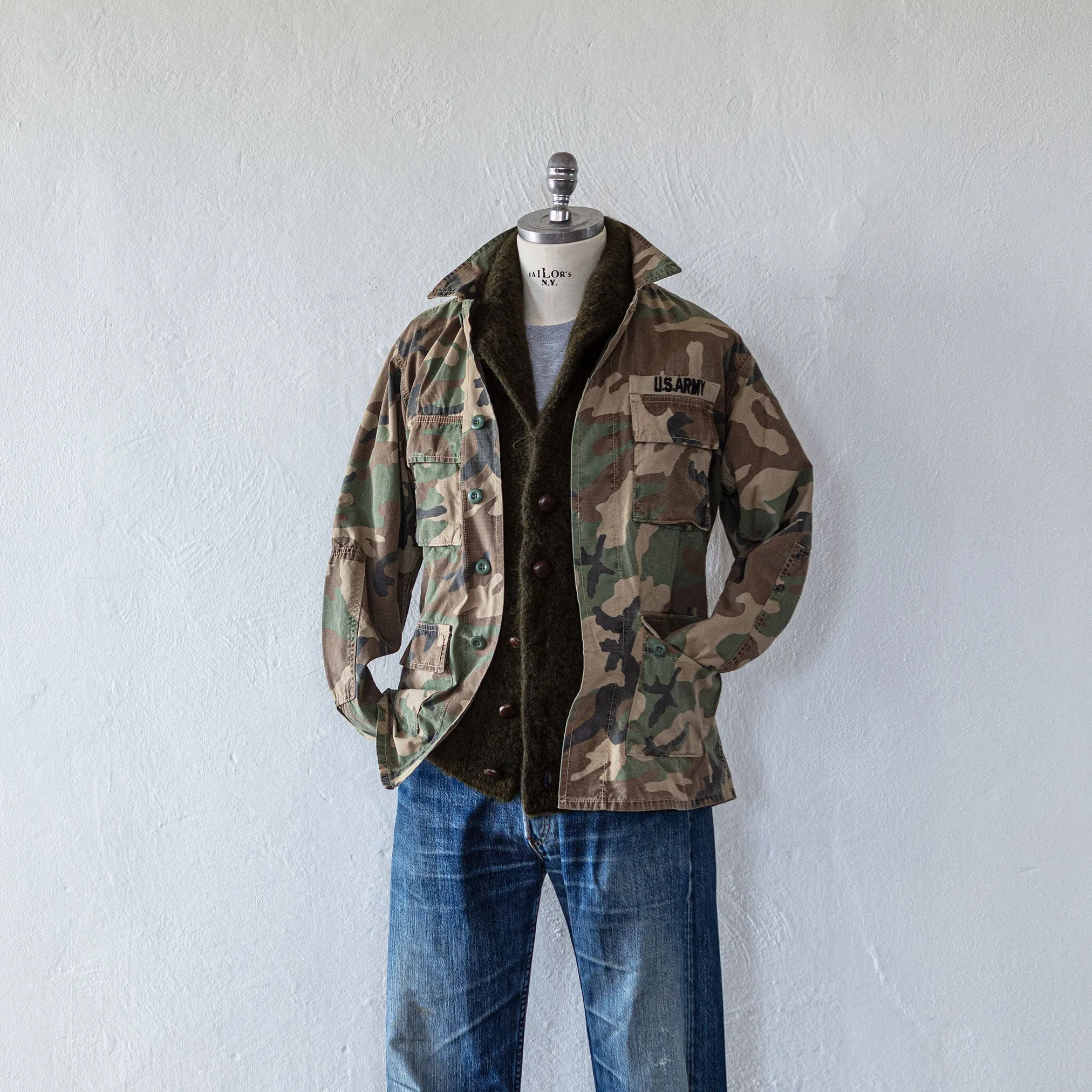 Korpela Utility Jacket in Washed Camo