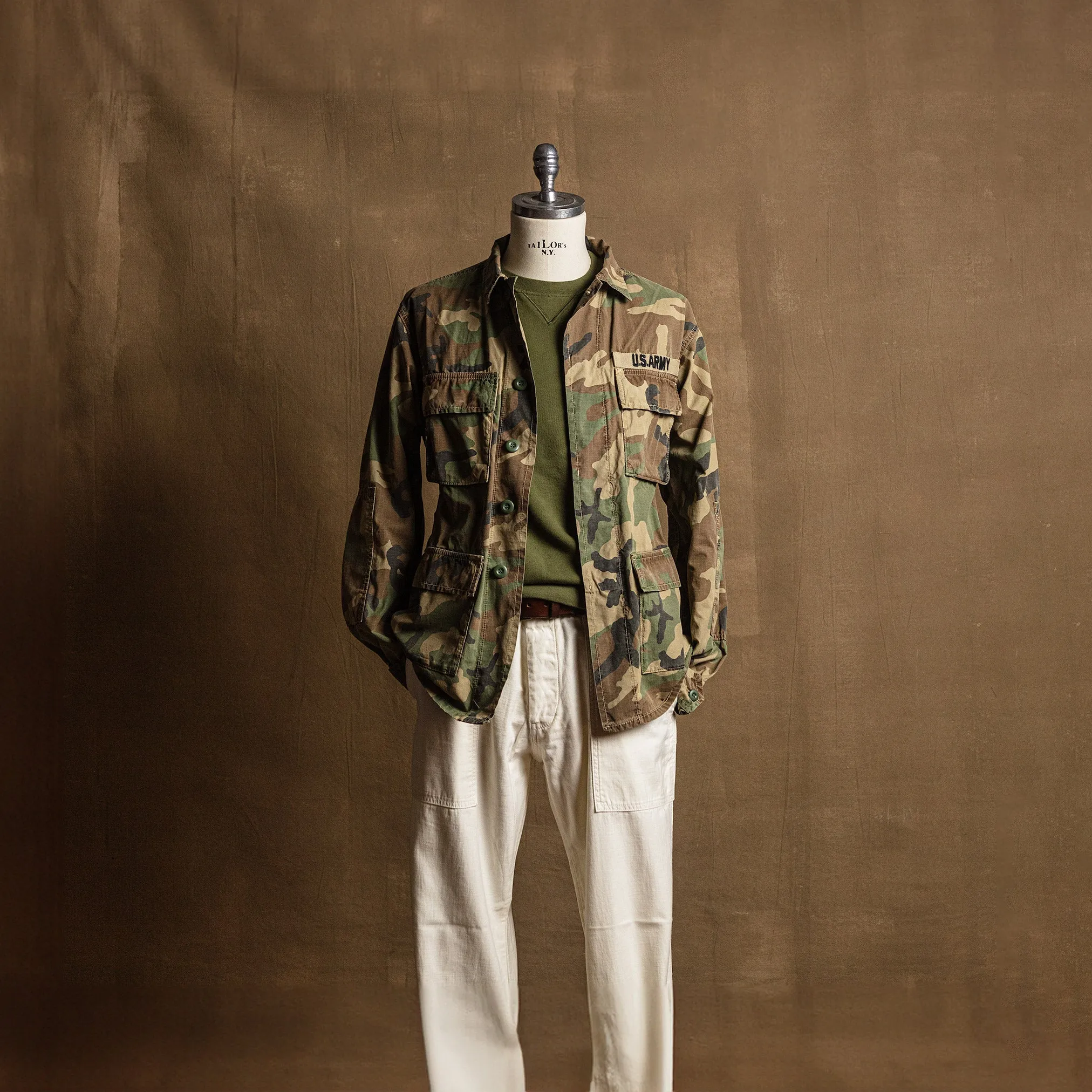 Korpela Utility Jacket in Washed Camo