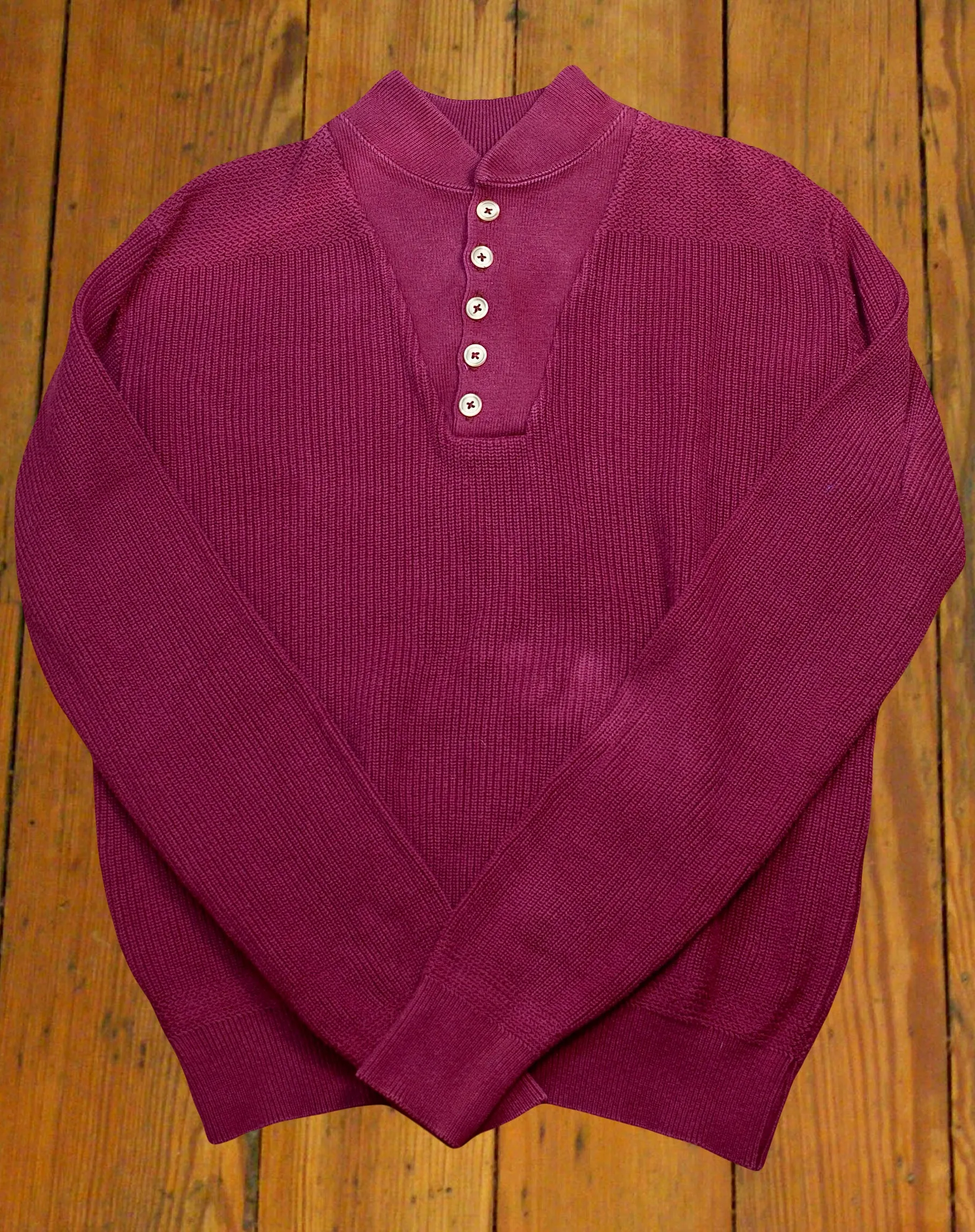 LL Bean Military-Style Cotton Sweater [1980s/90s, medium]