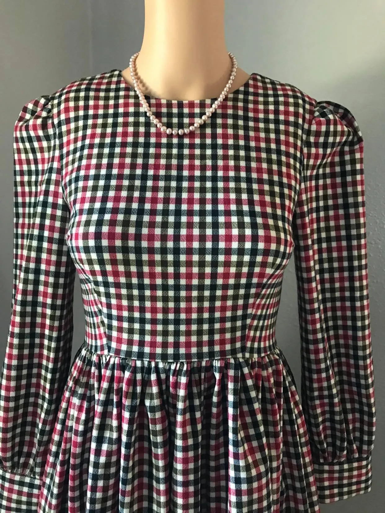 Loren Dress in Autumn Plaid Checkered size S