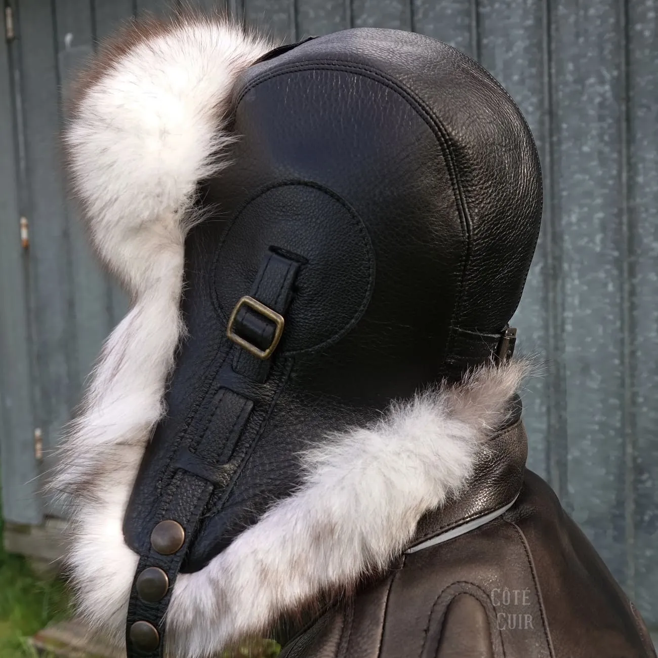 Norwegian Fox Fur Aviator Hat - Simon Model
