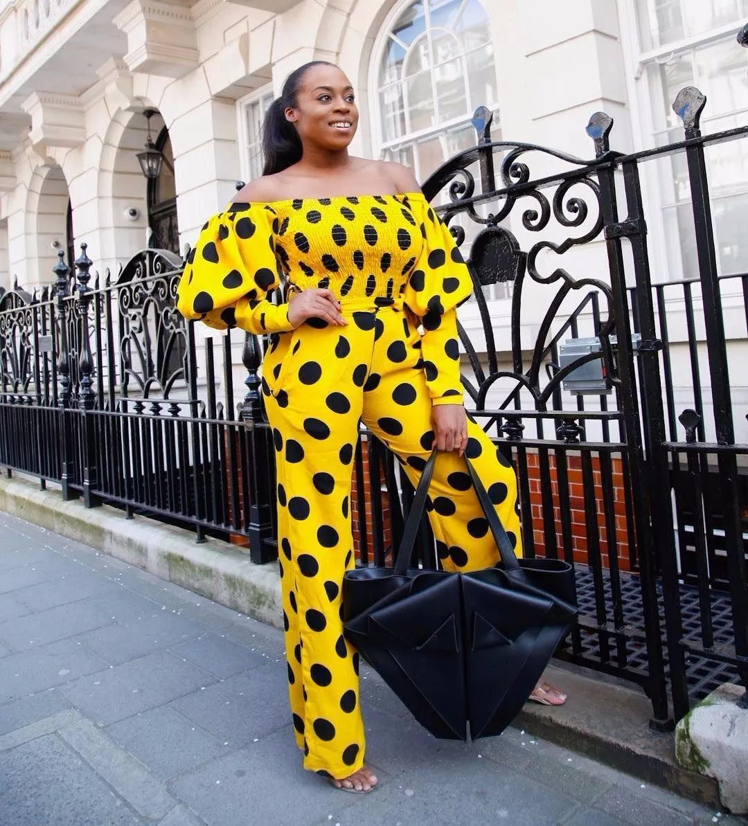 Polka Dot Women Stretch Set