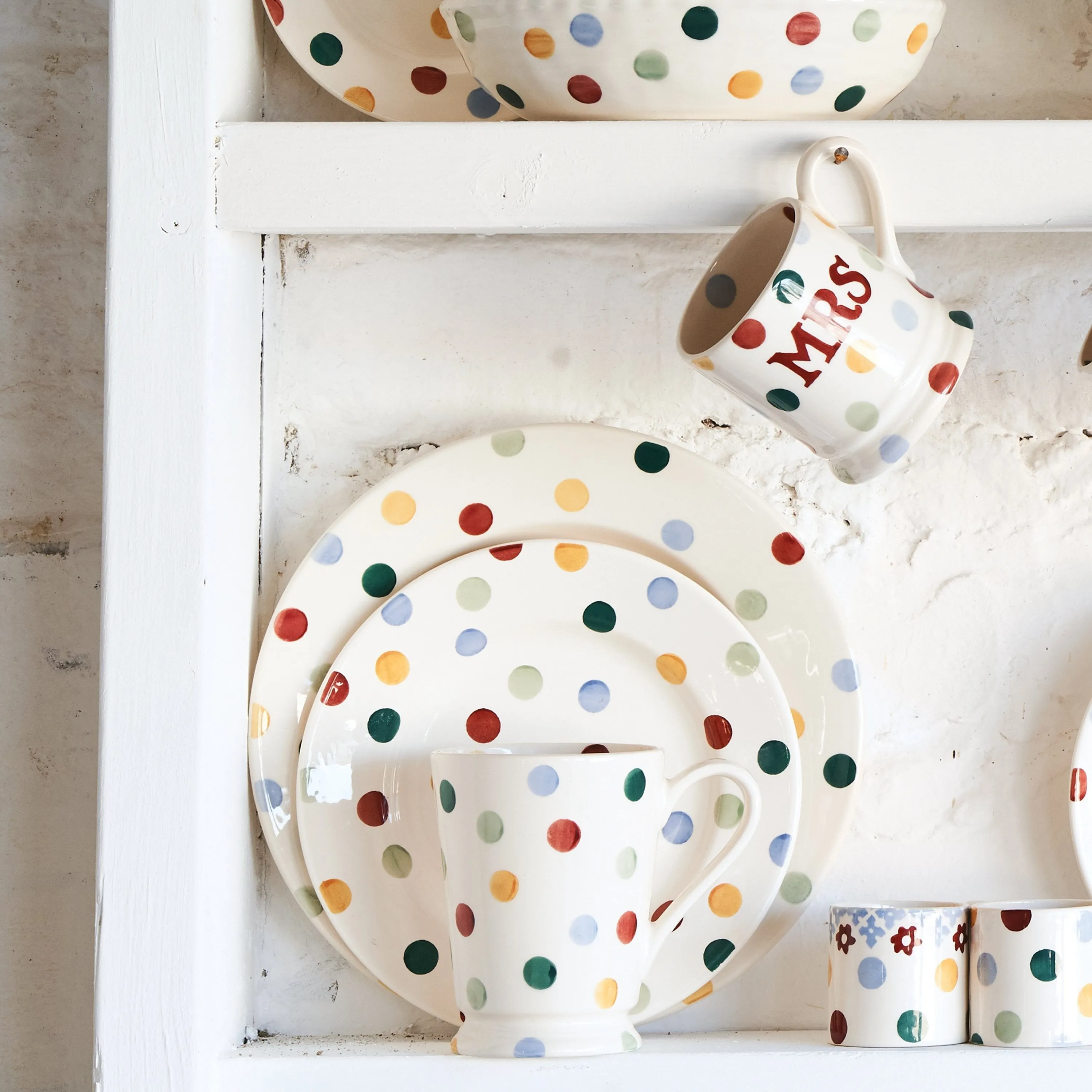 Seconds Polka Dot 8 1/2 Inch Plate
