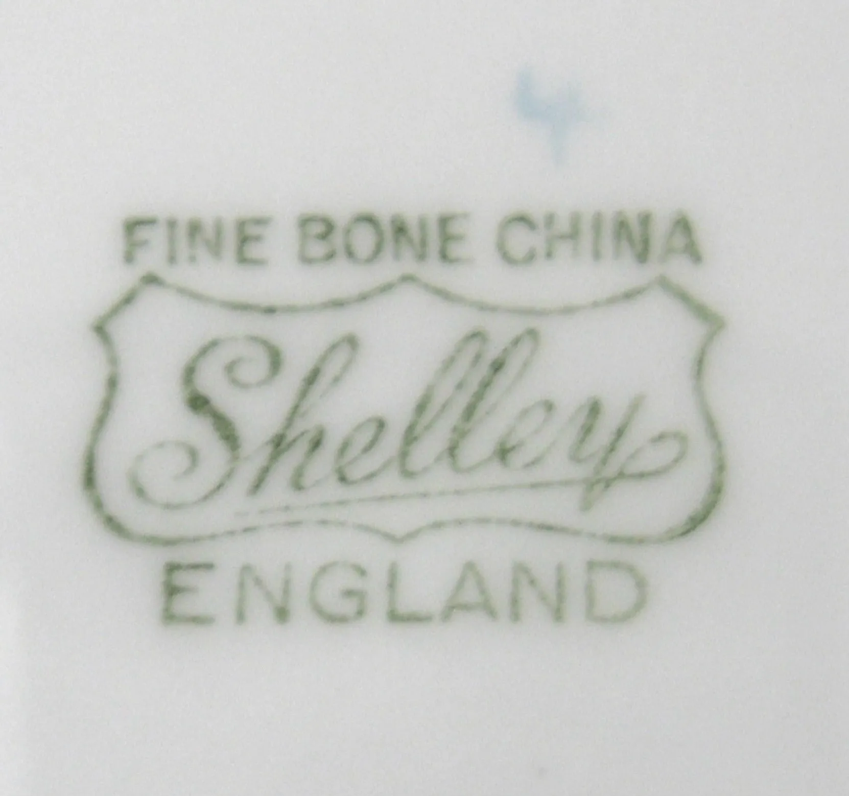 Shelley Dainty Shape Polka Dot Luncheon Plate Turquoise 1940-1966