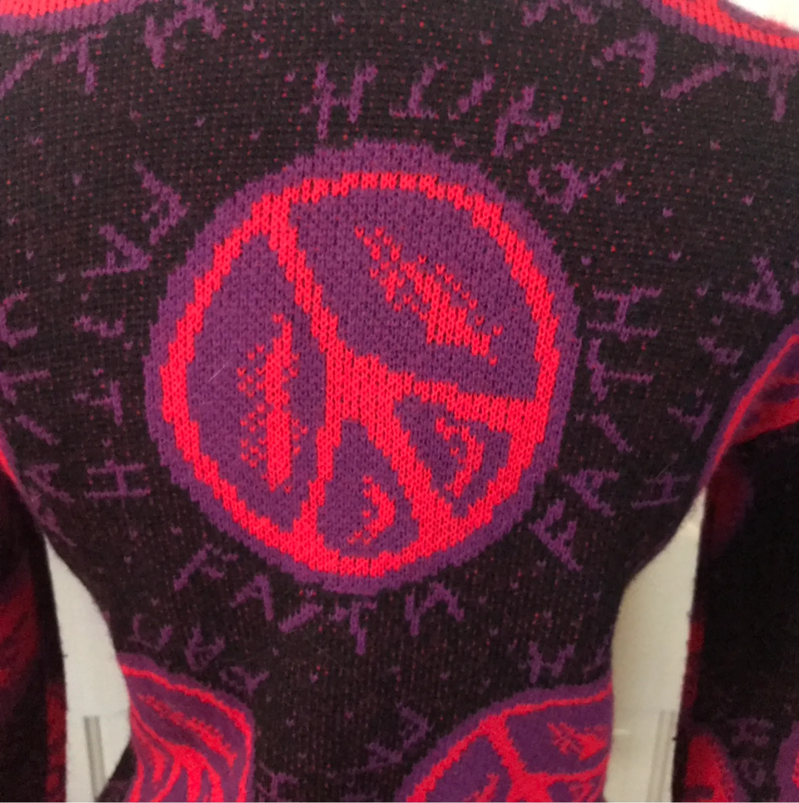 SOLD Rare Punk Label Betsey Johnson Original Faith, Hope and Charity Knit Peplum Jacket Labelled size S
