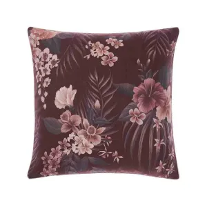 Taira Rhubarb European Pillowcase by Linen House