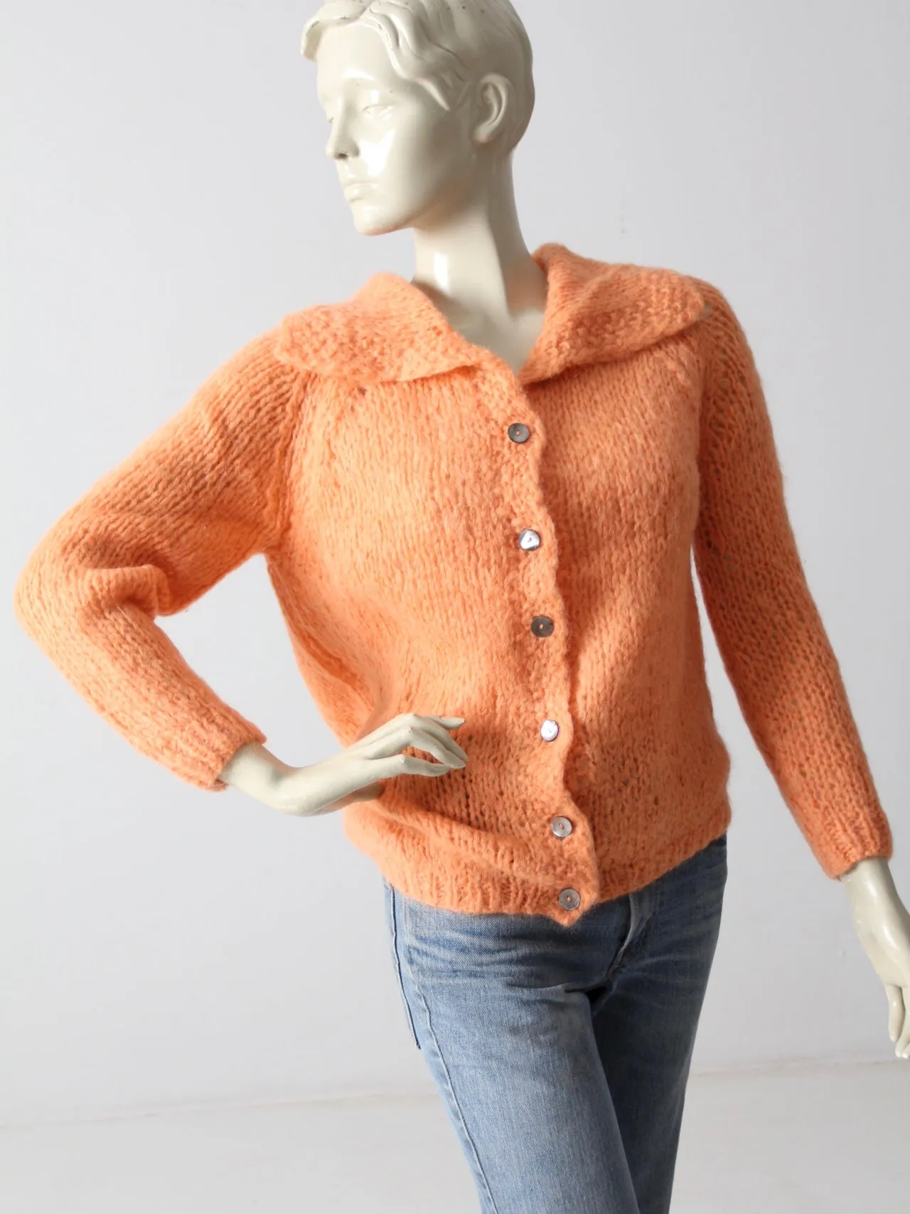 vintage 50s mohair cardigan