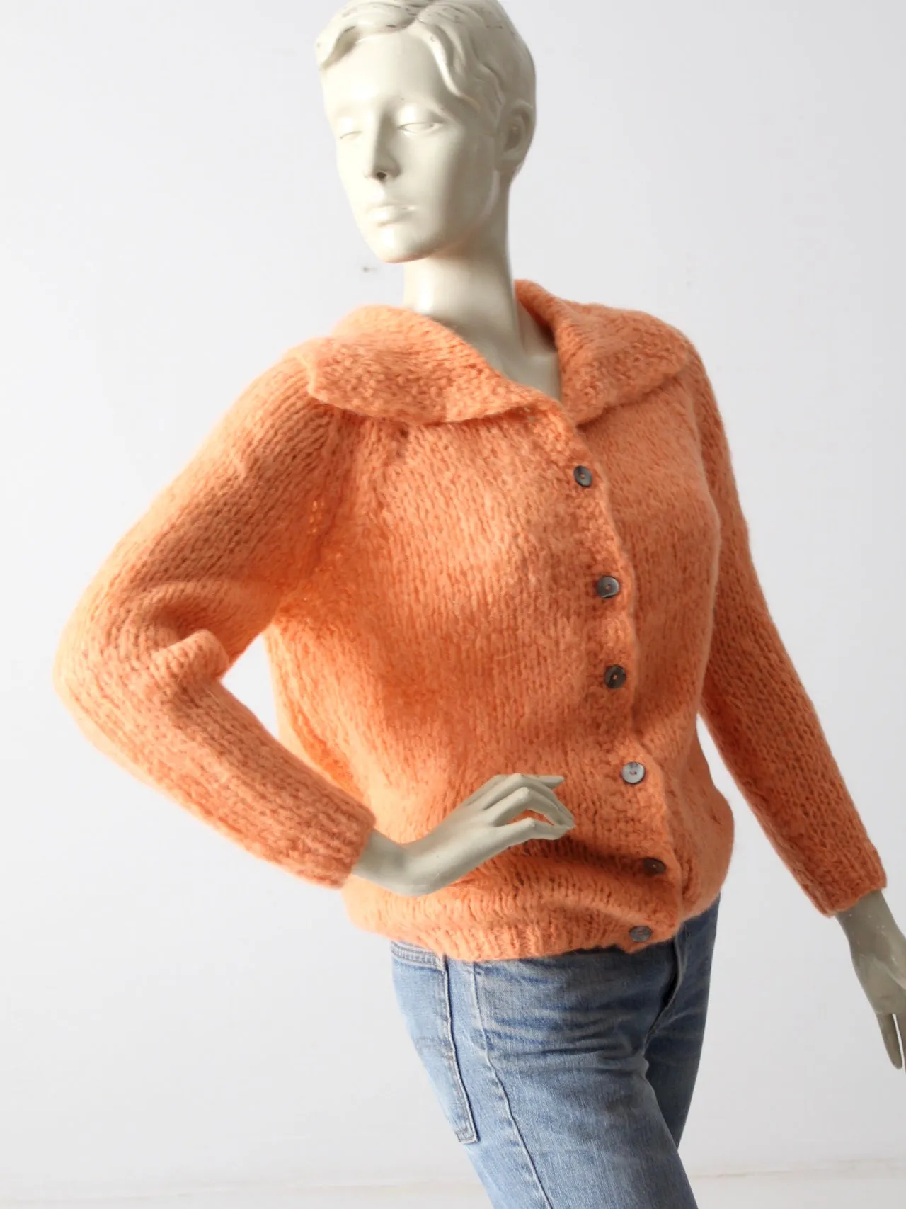 vintage 50s mohair cardigan