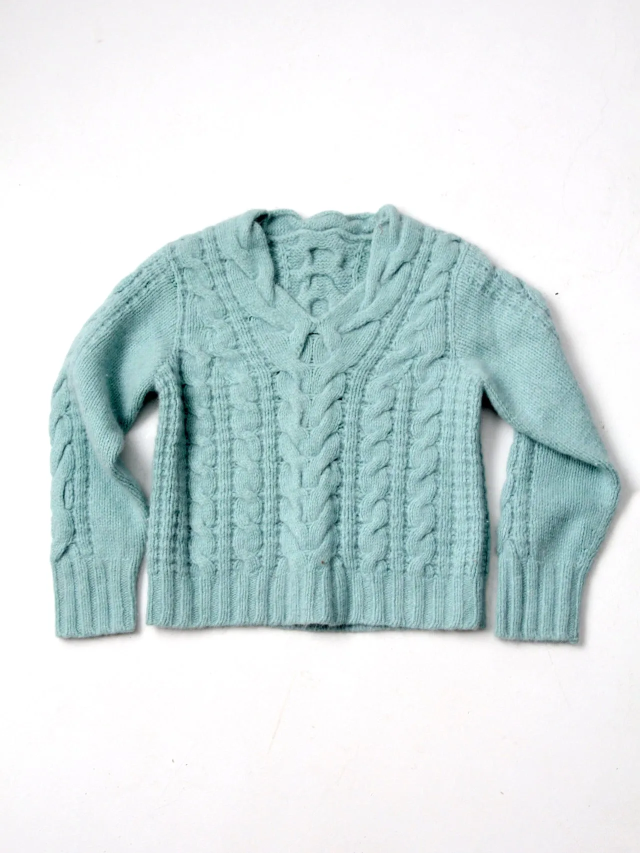 vintage cable knit sweater