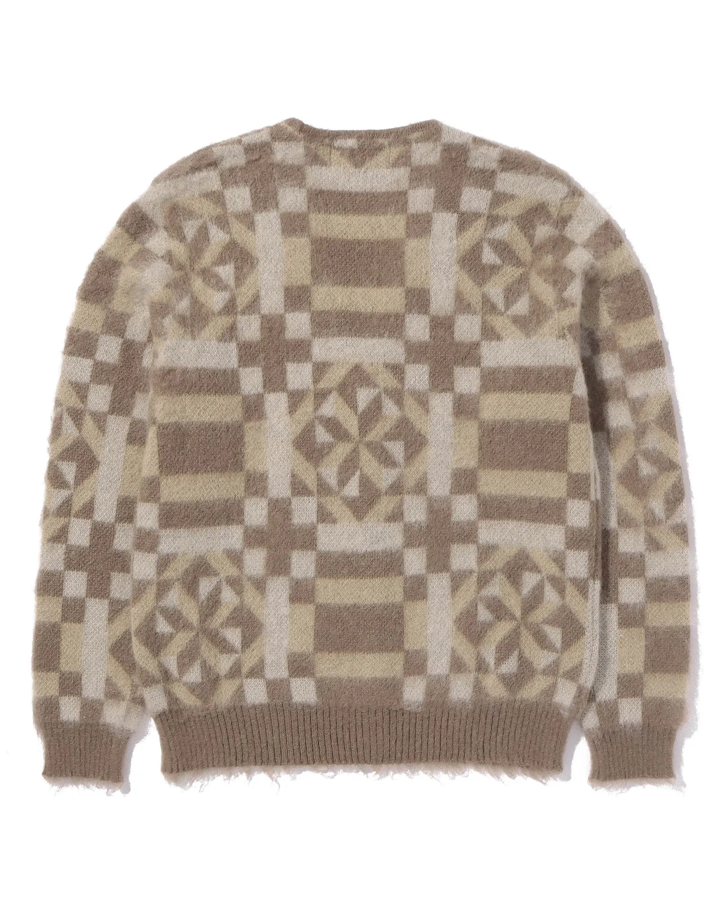 Vintage quilt mohair cardigan