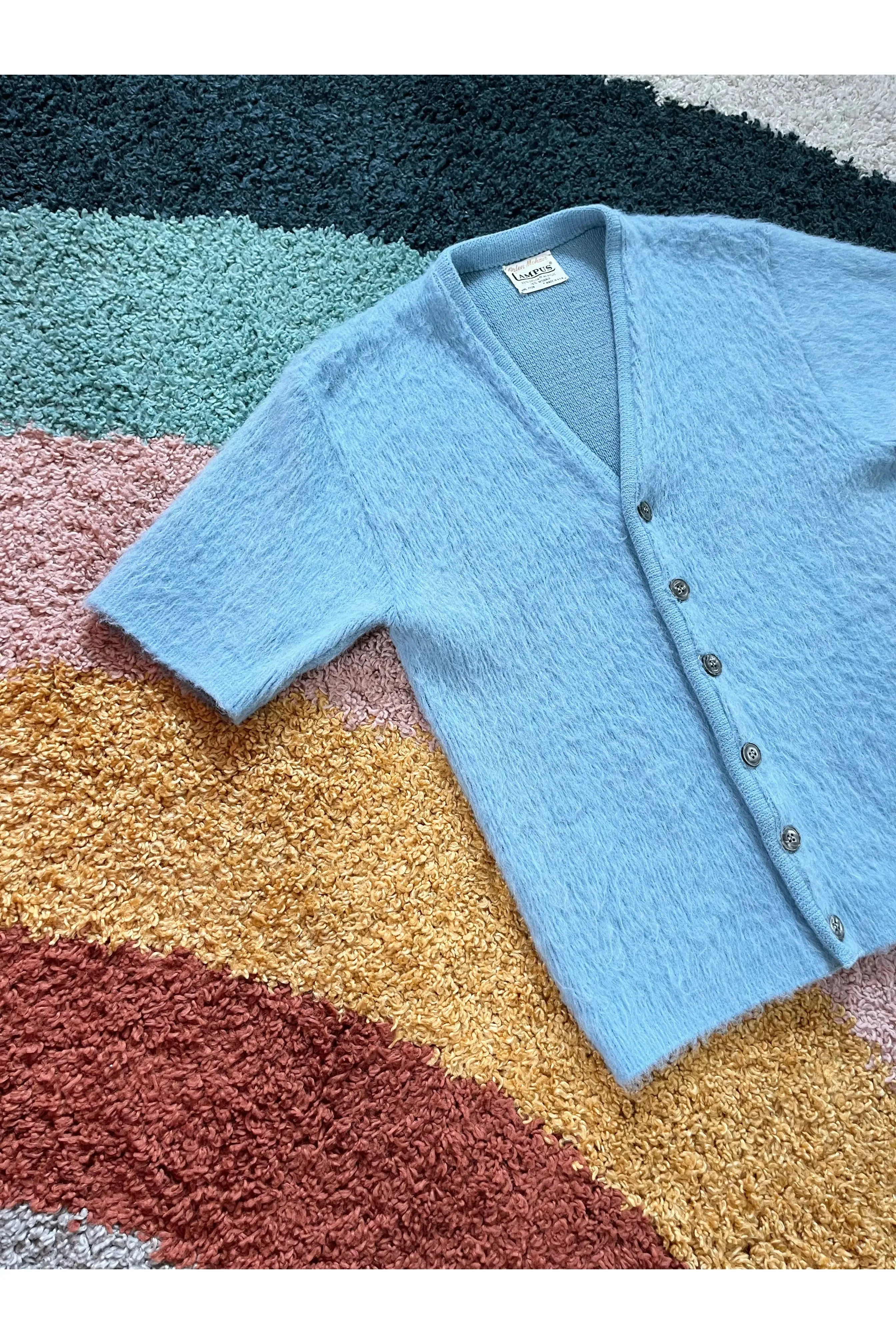 Vintage Rare 50s-60s Campus Mohair Sweater