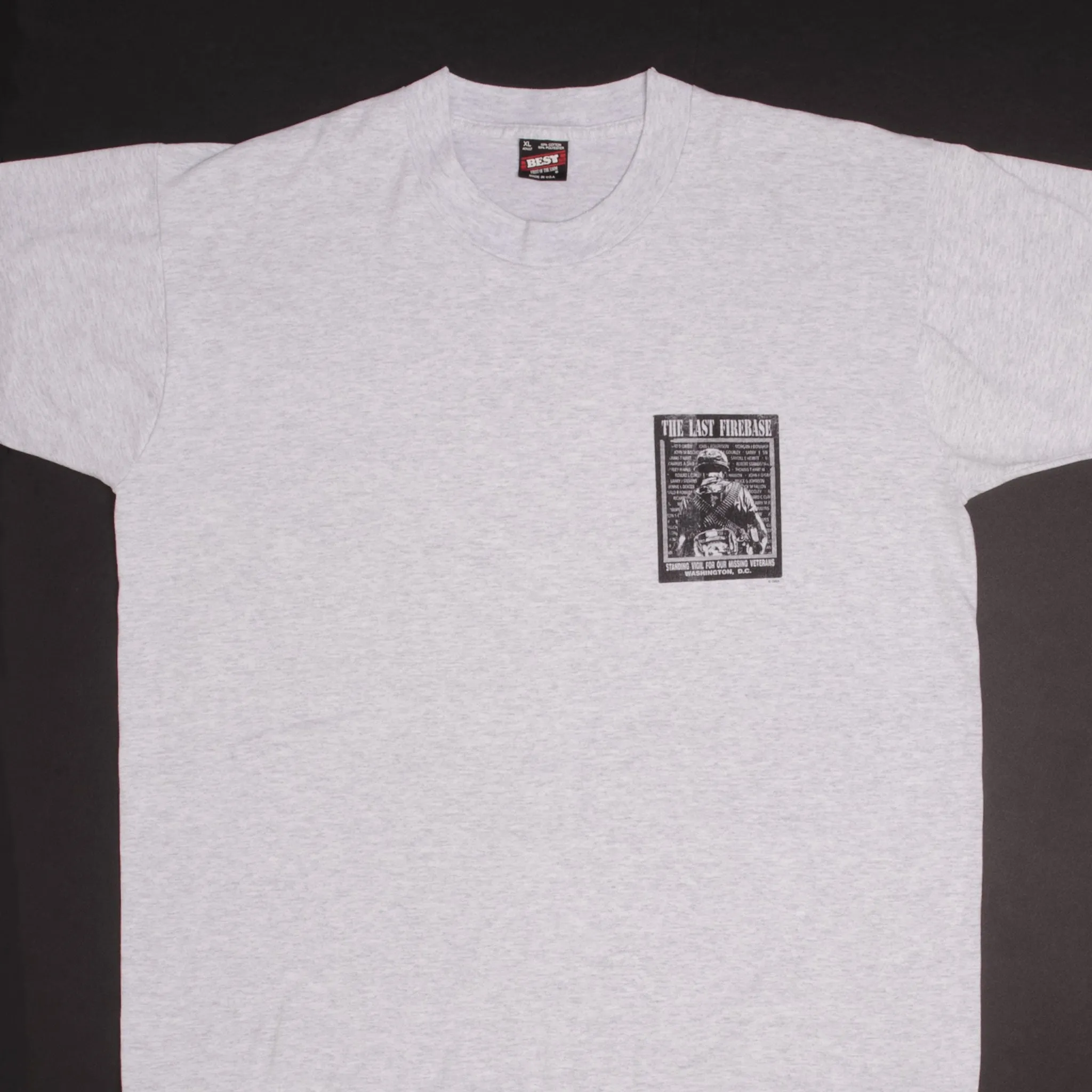 VINTAGE US MILITARY THE WALL VIETNAM VET 1993 TEE SHIRT SIZE XL MADE IN USA