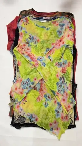 Y2k Printed Fullsleeve Mesh Tops "Rare price" (A-66)