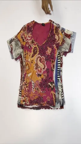 Y2K Printed Mesh Tops (RE-076)